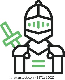 Knight icon vector image. Suitable for mobile application web application and print media.