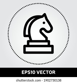 Vector de icono Knight. Icono de trabajo en equipo en diseño plano. Ilustración vectorial Eps 10.
