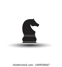 Knight  icon,Chess piece isolated.  Vector illustration design