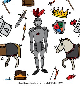 Knight icons pattern