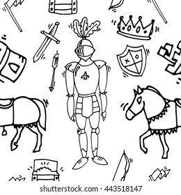 Knight icons pattern