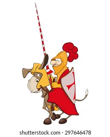 A knight and a knightly donkey