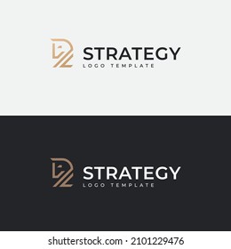 Knight line-art logo template. Vector illustration.