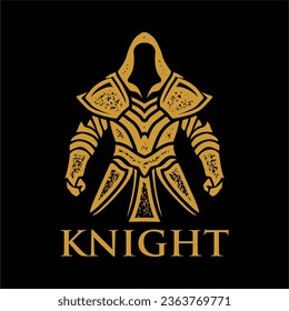 Knight logo design inspiration, Design element for logo, poster, card, banner, emblem, t shirt. Vector illustration