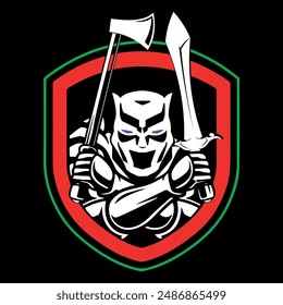 knight logo design vector file