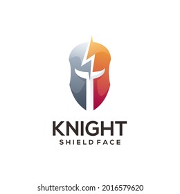 Knight Logo Gradient Abstract Illustration