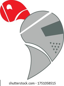 knight logo icon brave warrior helmet