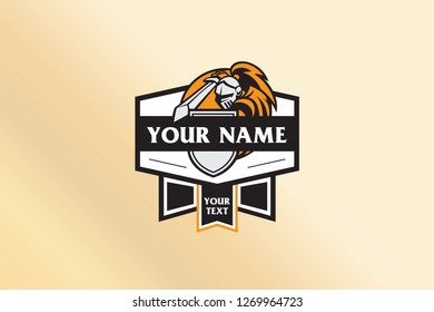 Knight logo template