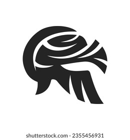 knight logo template Isolated. Brand Identity. Icon Abstract Vector graphic