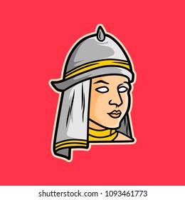 knight logo vector illustration icon