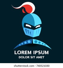Knight logo . Vector illustration isolated on background.