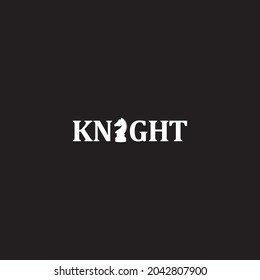 Knight logo or wordmark design