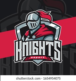 Knight Mascot Esport Logo Design