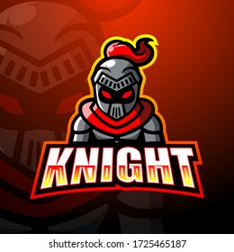 Knight mascot esport logo design