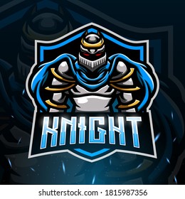 Knight mascot esport logo design