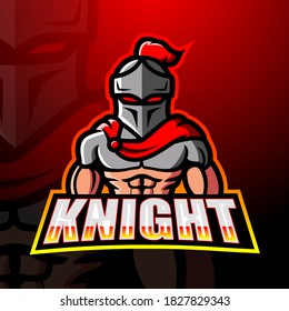Knight mascot esport logo design