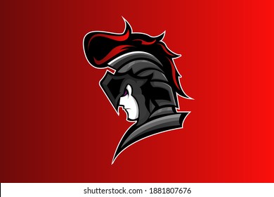 KNIGHT MASCOT LOGO VECTOR EPS