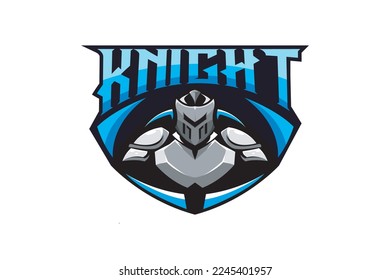 ILUSTRACIÓN DEL VECTOR DE LOGOTIPO MASCOT DE KNIGHT