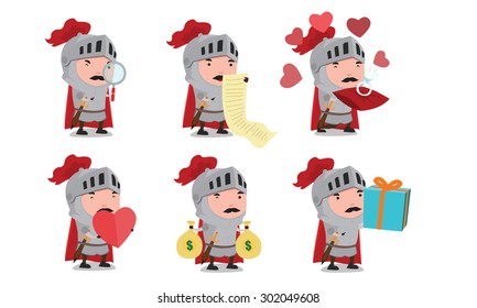 Knight mascot set 2