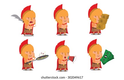 Knight mascot set 2