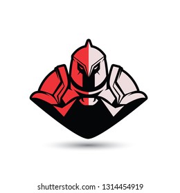 knight mascot vector illustration