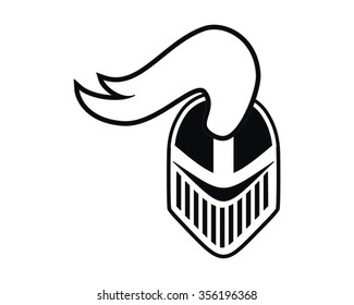 knight mask logo icon vector