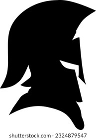 Knight mask silhouette icon vector 