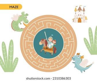 libro de actividades del juego Knight Maze