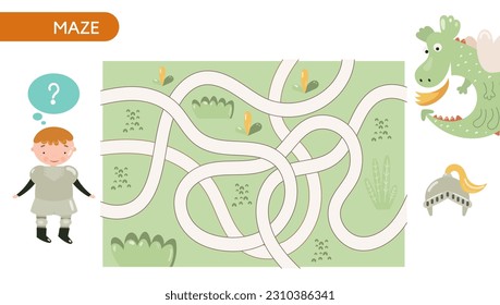 Knight Maze Game-Aktivitätenbuch