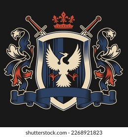 Knight Medieval Shirt Crest Design