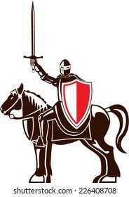 Knight on the horse vector