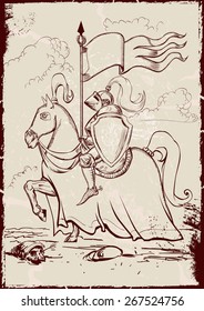 Knight on horseback