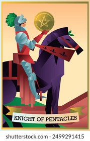 knight of pentacles minor arcana tarot card