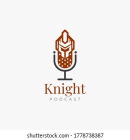 Knight Podcast for sign, mascot or other