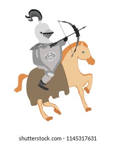 Knight riding on a horse