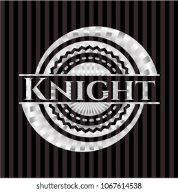 Knight silver shiny emblem
