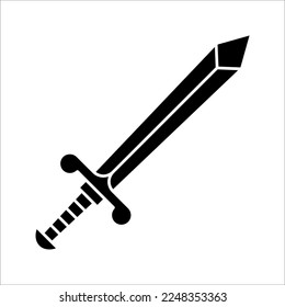 knight sword icon.Vector illustration isolated on white background. EPS 10