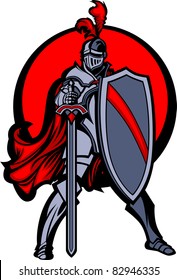 Knight With Sword And Shield