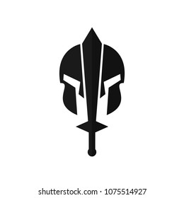 Knight symbol. Warrior icon. Empire logo. Vector Eps 08.