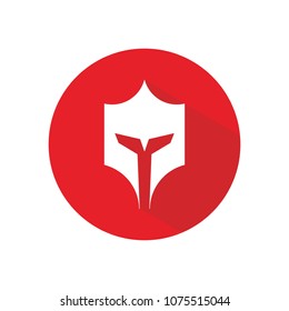 Knight symbol. Warrior icon. Empire logo. Vector Eps 08.