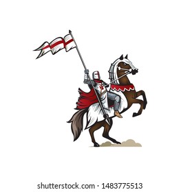 Knight Templar version 2 vector Illustration.
also known as the Crusader or Paladin' can be used for education or history book, tshirt printing, poster, or any other purpose