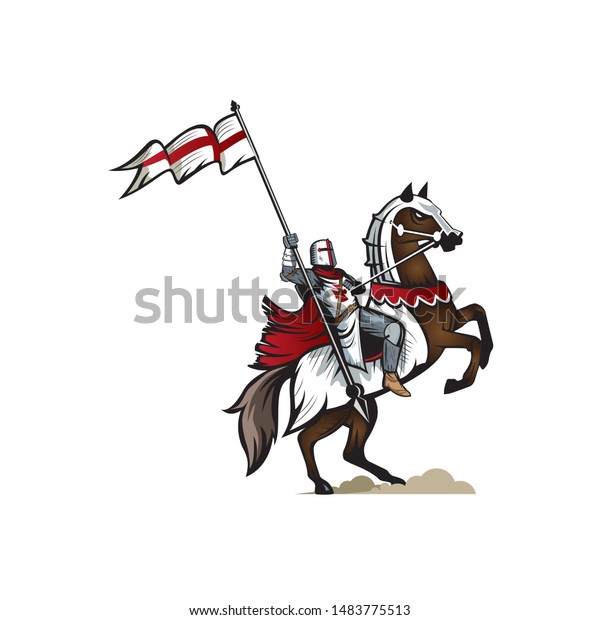 Knight Templar\
version 2 vector Illustration.\
also known as the Crusader or\
Paladin\' can be used for education or history book, tshirt\
printing, poster, or any other\
purpose