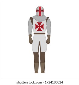 Knight Templar.Illustration for web and mobile design.