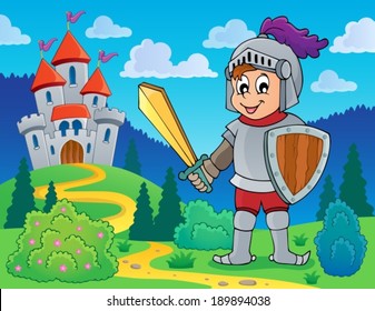 Knight theme image 1 - eps10 vector illustration.