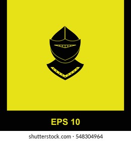 Knight vector black icon. Isolated illustration. Business picture.