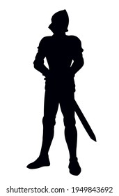 Knight. Vector drawing icon sign