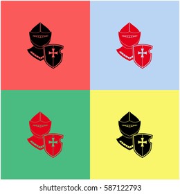 Knight vector  icon.