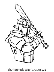 Knight Vector Illustration