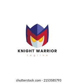 Knight Warrior gaming mascot logo royalty free vector file