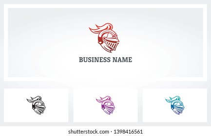 Knight Warrior Helmet Armor Logo